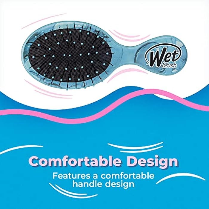 Wet Brush Squirt Detangler Hair Brushes, Gravel - Mini Detangling Comb with Ultra-Soft IntelliFlex Bristles Glide Through Tangles with Ease - Pain-Free Hair Accessories for All Hair Types - Image 2